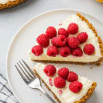 No-Bake Lemon Raspberry Cheesecake