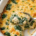 Chicken and Spinach Casserole with Cream Cheese