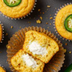Jalapeño Cornbread Muffins with Cream Cheese Filling