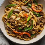 Sticky Beef Noodles