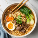 Slow Cooker Beef Ramen Noodles