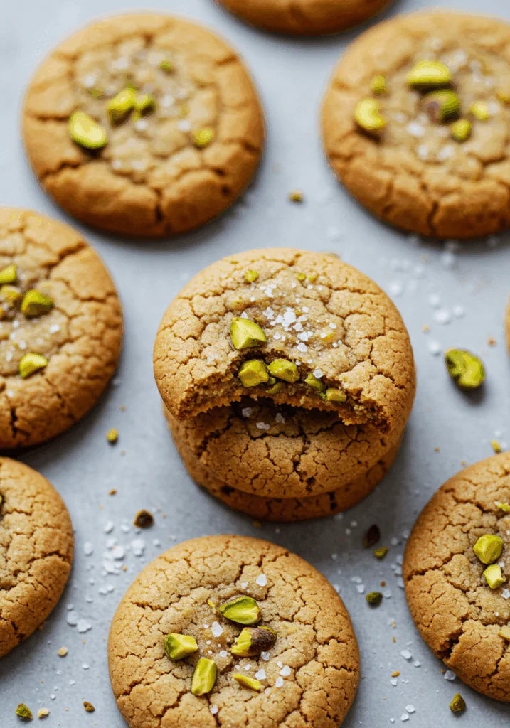 Salted Honey Pistachio Cookies