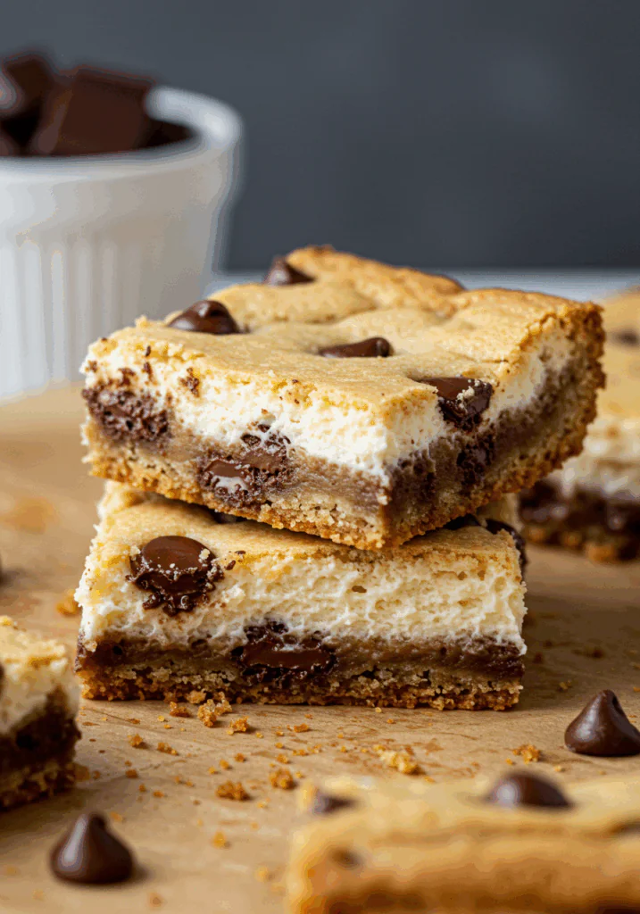 Chocolate Chip Cheesecake Bars
