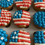 Patriotic Cookies & Cream Cupcakes