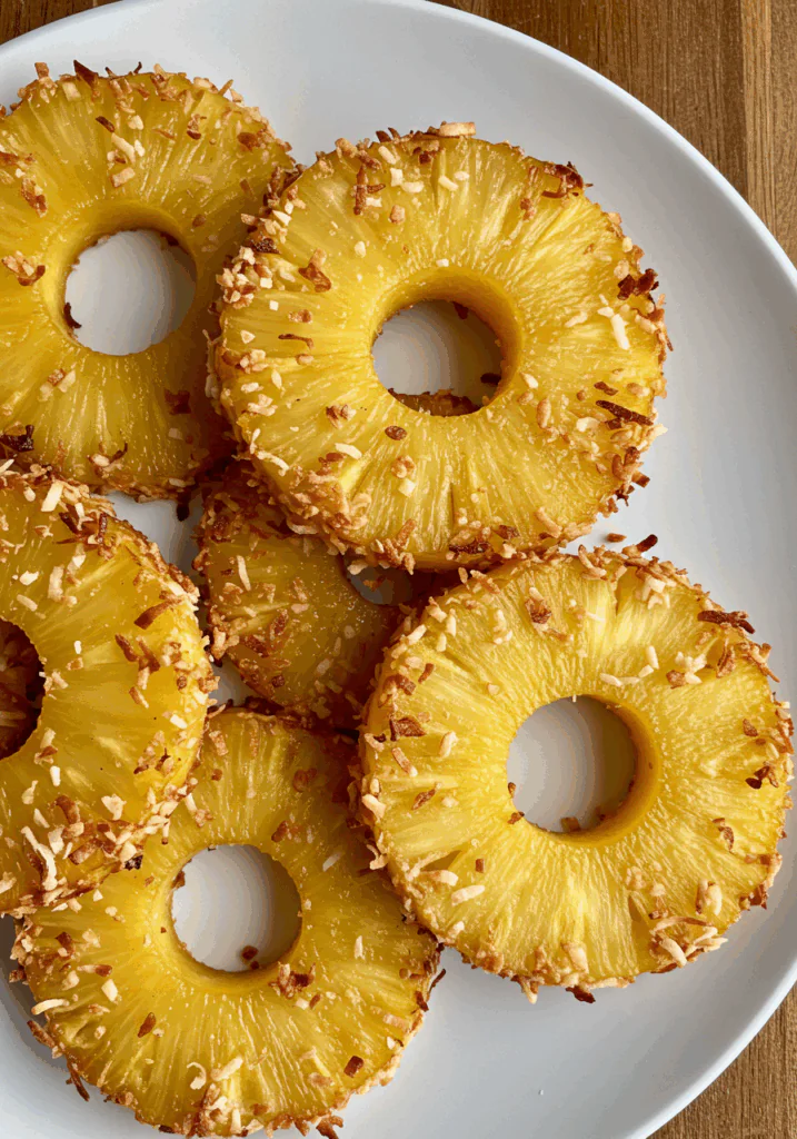 Fried Pineapple with Coconut Crust