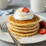 Sweet Coconut Cream Pancakes