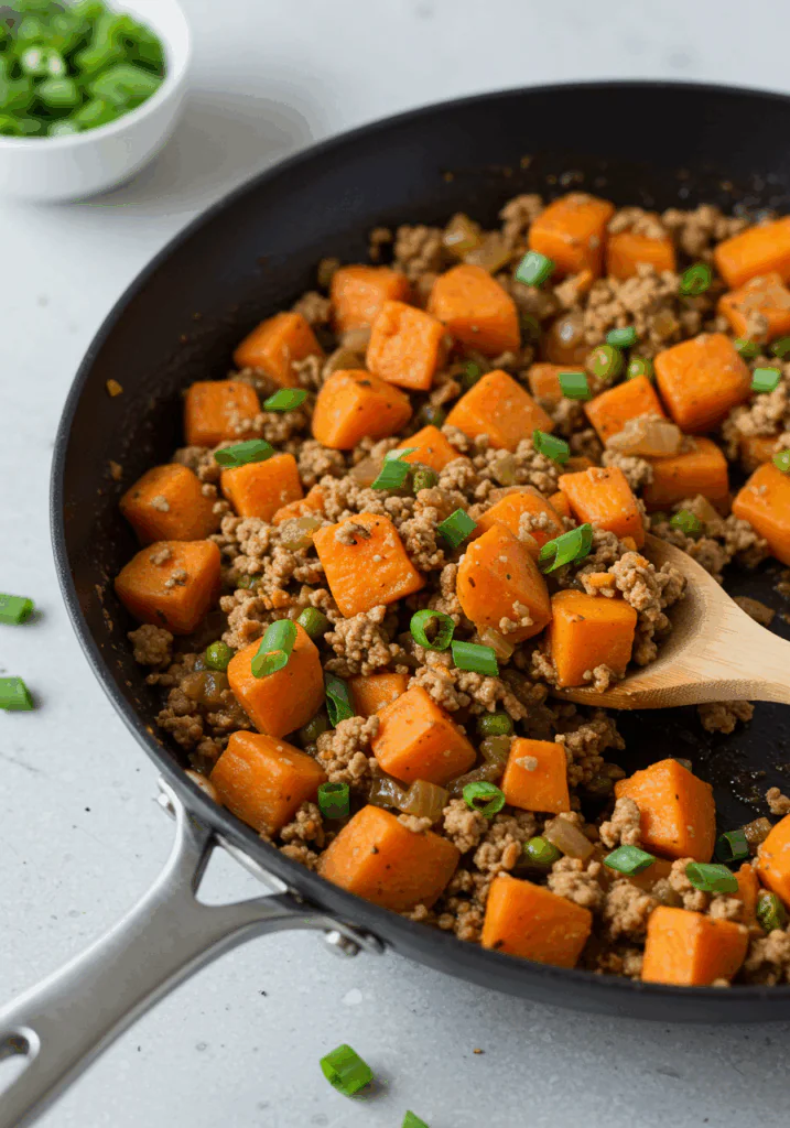 Ground Turkey Sweet Potato Skillet