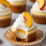 Peach & Honey Cheesecake Cupcakes