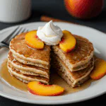 Cinnamon Peach Pancakes