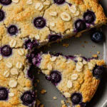Healthy Yogurt Oat Blueberry Breakfast Cake