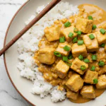Peanut Tofu with Coconut Rice