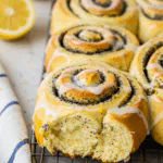 Fluffy Lemon Poppy Seed Sweet Rolls