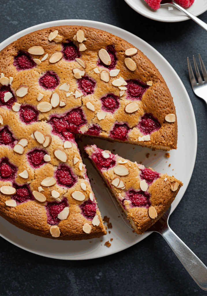 Almond Raspberry Cake