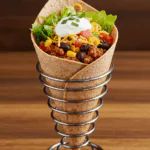 Healthy Taco Pizza Cones