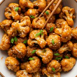 Sweet and Spicy Baked Cauliflower