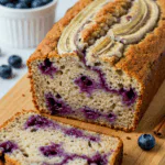 Blueberry Cinnamon Swirl Banana Bread
