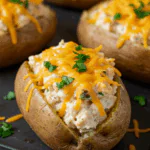 Crack Chicken Stuffed Baked Potatoes