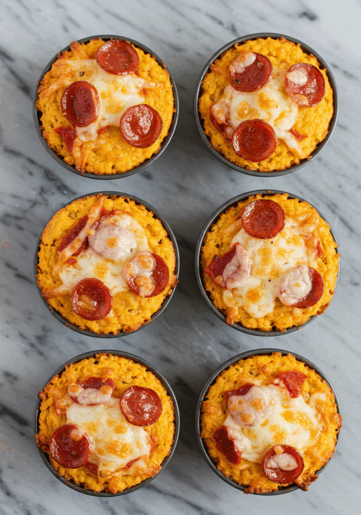 Keto Carnivore Pizza Muffins