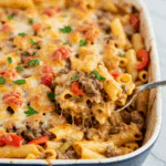 Philly Cheesesteak Pasta Bake